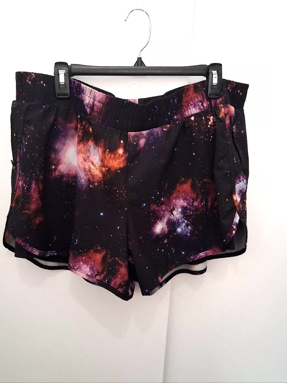AVIA Galaxy Print Athletic Shorts Size XXL (20) With Pockets